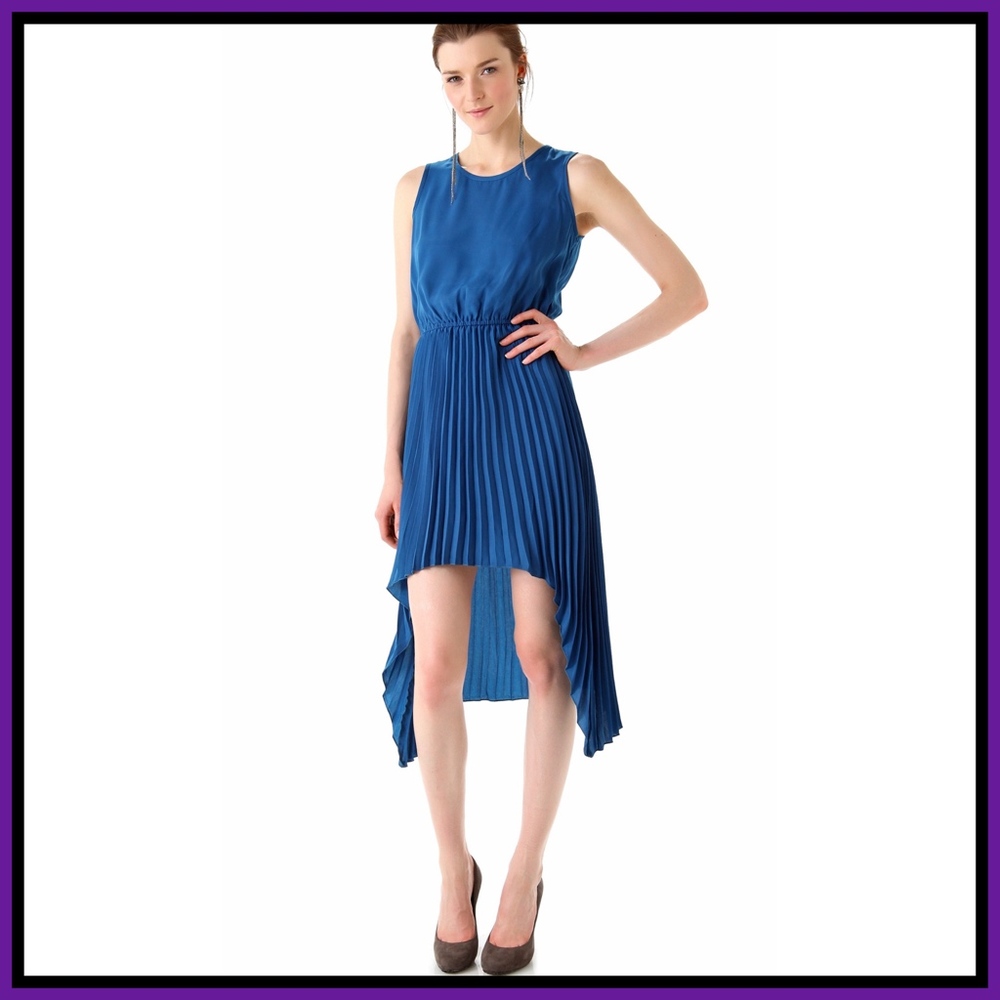 NWT BB Dakota June Hi-Lo Dress - Peacock Blue
